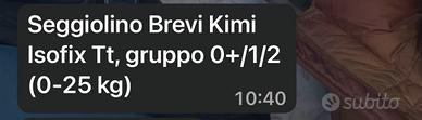 Seggiolino isofix