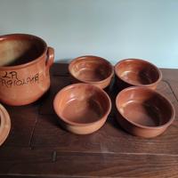 La Fagiolata servizio terracotta pentola e terrine