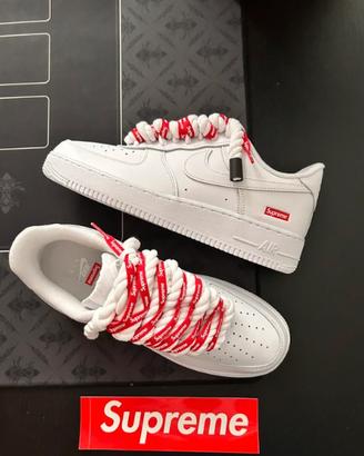 Supreme x Nike Air Force 1 "Box Logo" Bianco 45