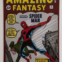 riproduzione su metallo "Amazing Fantasy"