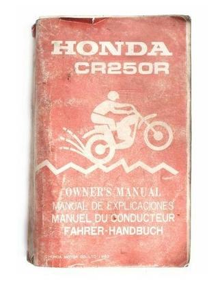 Manuale Honda CR 250 R del 1983