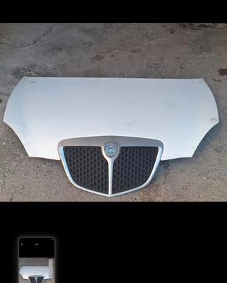 cofano anteriore lancia y bianco raffaello 