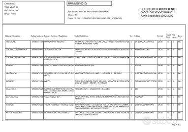 Libri di testo scuola media