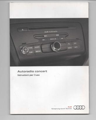 Manuale Audi Autoradio concert Italiano 2011
