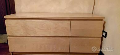 Cassettiera IKEA MALM 4 cassetti – betulla