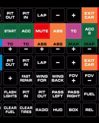 adesivi stickers simracing button box tastiera