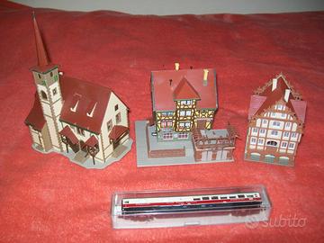 Lotto Case Faller Vollmer scala N kibri e carrozza