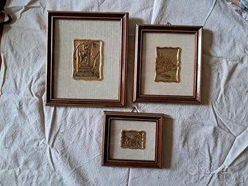 TRE QUADRI IN RILIEVO