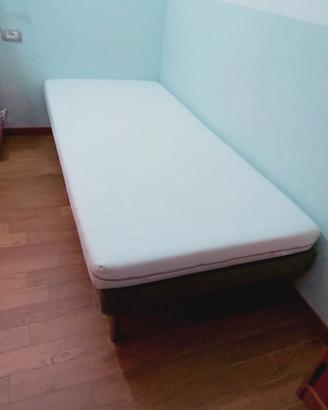 letto singolo IKEA 90x200 completo basa + materass