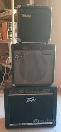 TRE AMPLI chitarra elettrica 10 50 65 watt