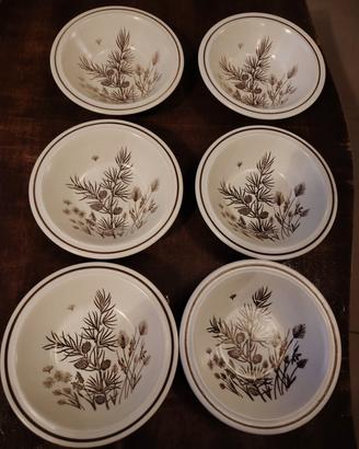 set di 6 ciotoline vintage Pinewood 