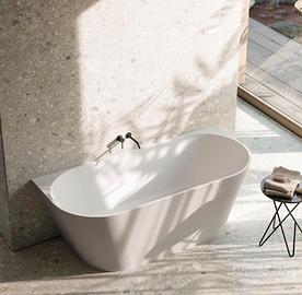 Vasca semi freestanding glass queen