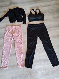 Set Pilates pantaloni, top, maglia