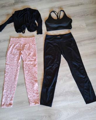 Set Pilates pantaloni, top, maglia