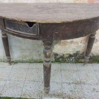 Tavolo mezzo tondo antico