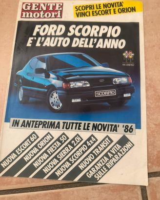 Rivista Gente motori ford 86