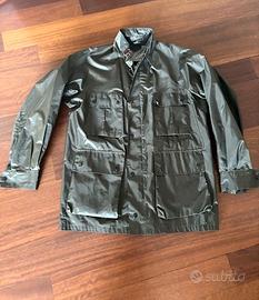 Giacca impermeabile verde Piero Gazzarrini