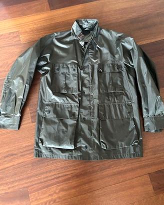 Giacca impermeabile verde Piero Gazzarrini