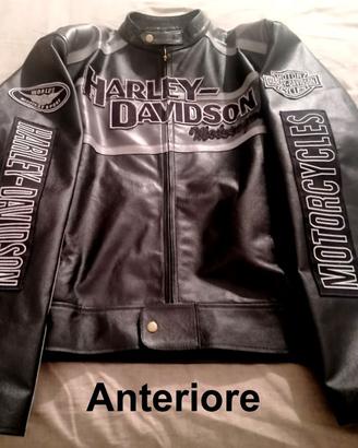 Giacca in pelle marcata Harley Davidson
