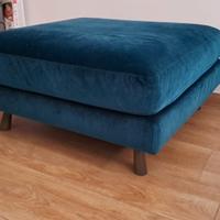 Pouf  verde petrolio 