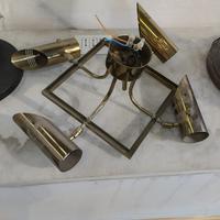 Lampadario in ottone anni 70