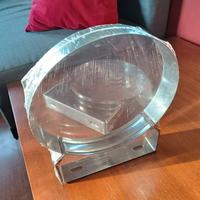 2 Fascette reggi tubo canna fumaria 23 cm diametro