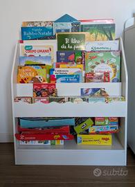Libreria Montessori per Bambini - Legno bianco