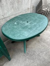 Tavolo e sedie da esterno