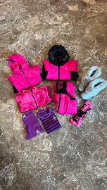Tuta neve montura set completo bambina