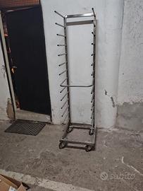 Carrello porta teglie 