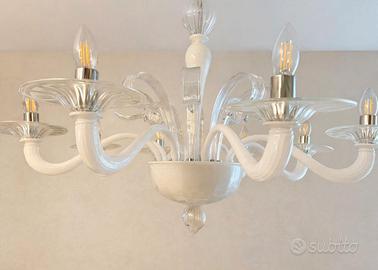 Lampadario in vetro di murano