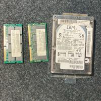 ibm hard disk piu ram non testate