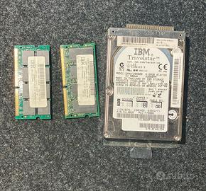 ibm hard disk piu ram non testate
