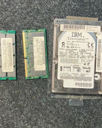 ibm hard disk piu ram non testate