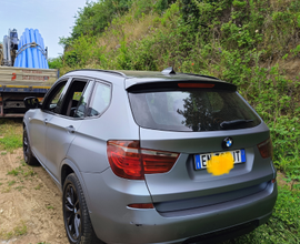 BMW x 3 colore nero con pellicola grigia