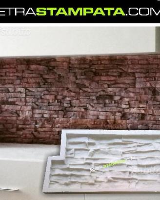 Stampo calco matrice x pietra in gesso cemento