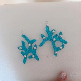 orecchini corallo turchese 