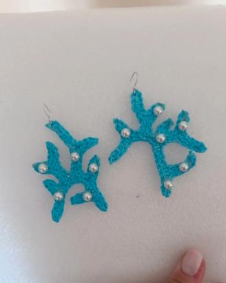 orecchini corallo turchese 