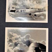 Lotto 2 fotografie epoca nazista con aereo IAR-27