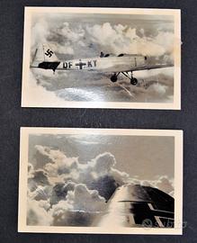 Lotto 2 fotografie epoca nazista con aereo IAR-27