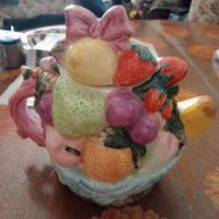 teiera cinese in ceramica vintage da collezione