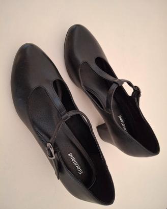 Scarpe nere da donna in similpelle, nr. 37