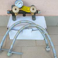 CENTRALINA KOMPACT 2 BOMBOLE CON VALVOLA E MANOMET