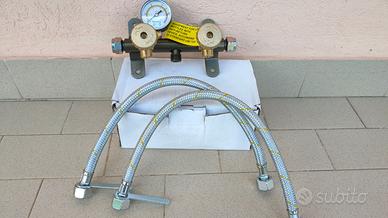 CENTRALINA KOMPACT 2 BOMBOLE CON VALVOLA E MANOMET