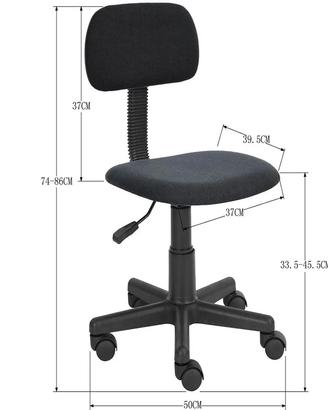 Sedia Poltrona con 5 ruote Ufficio