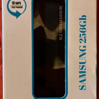 SAMSUNG SSD nvme m.2 256gb NUOVO Completo USB USBC