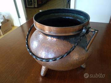 Orcio ornamentale in rame 