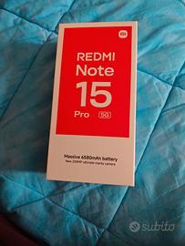 Redmi note 15 pro 5G Black (cover+pellicola)