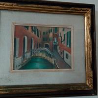 quadro vintage borgo di Venezia 