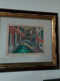 quadro vintage borgo di Venezia 